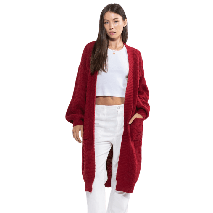 Landa Oversized with Pocket Long Sleeves Cardigan