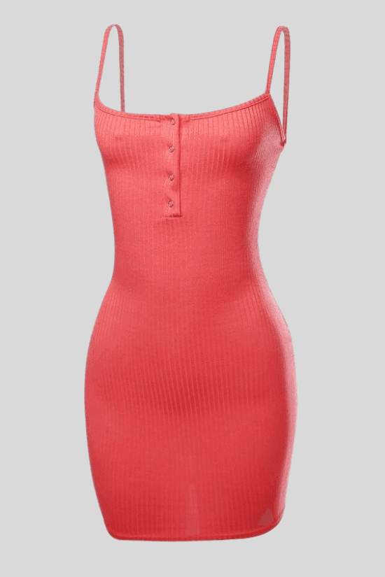 Rosie Button Front body on mini dress. - La Belle Gina Boutique